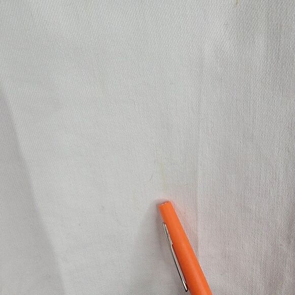 D. JEANS Denim White Jeans Decorative Flat Buttons Size 12 - Picture 4 of 7